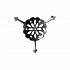 Absinthe Spoon Grille Gothic Rose - Chrome