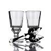 Set 2 Pontarlier II Glasses & 2 Feuille Spoons