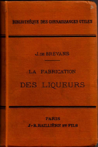Livre Fabrication liqueurs